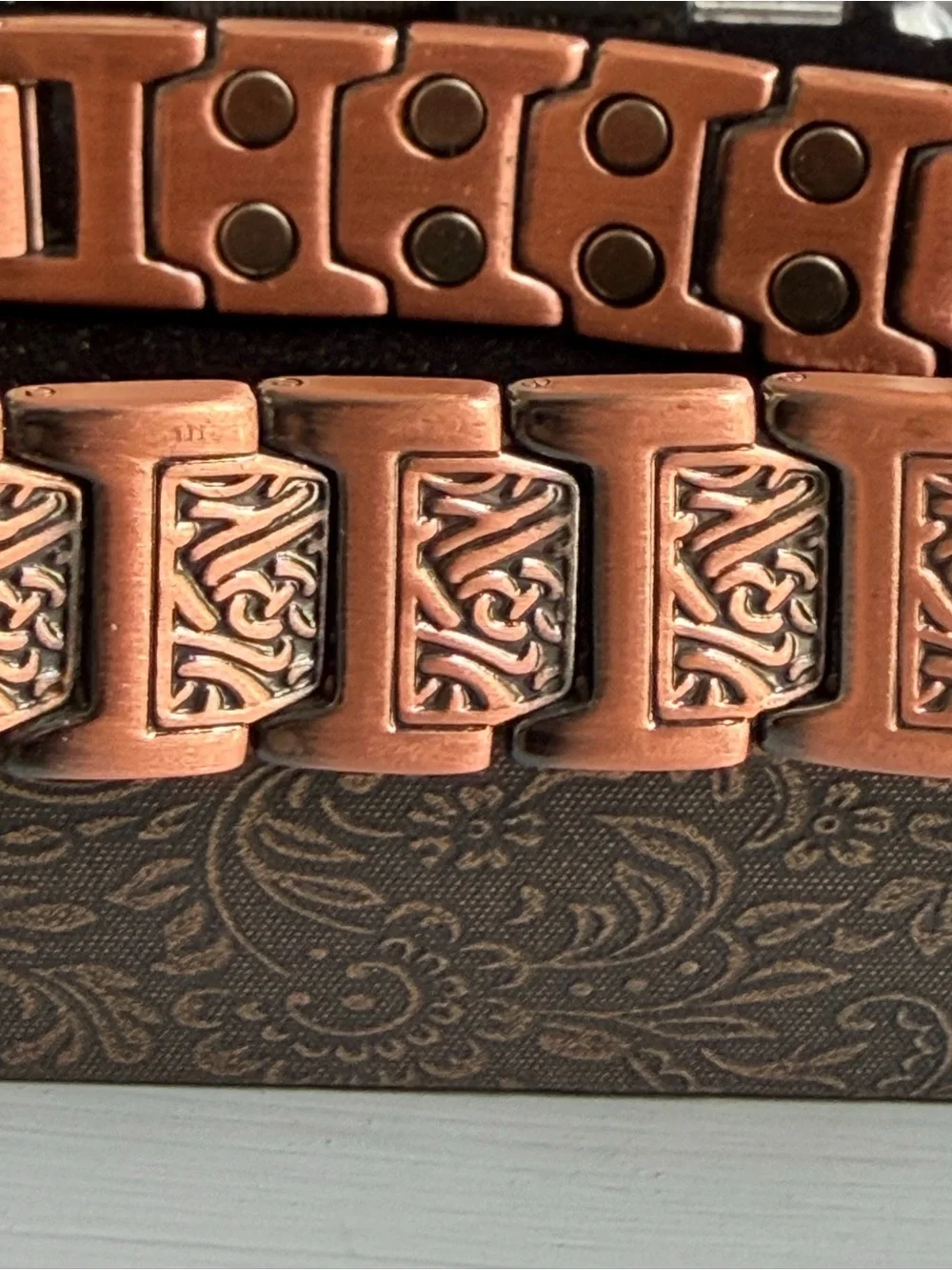 The North Ring Copper Magnetic Link Bracelet